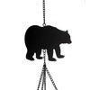 Black Bear Wind Chime with Metal Tubes, 37.5"