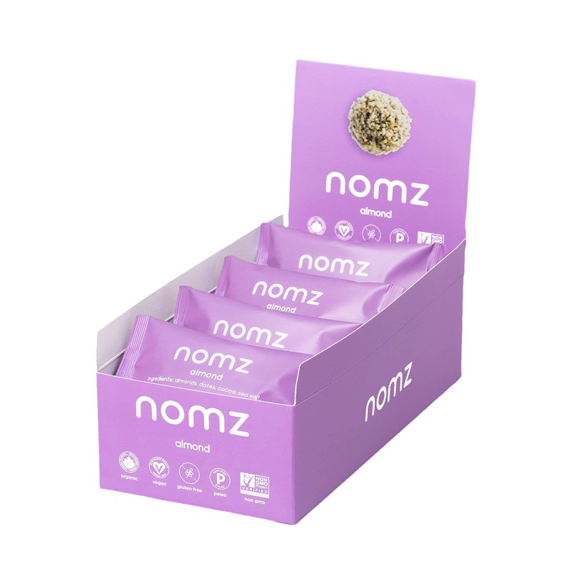 nomz Almond Energy Bites, Delicious & Healthy, Vegan-Friendly, Paleo, Great