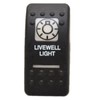 Boat Rocker Switch Cover | Livewell Light Black Actuator