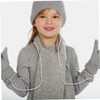 OHPHCALL 2pcs Kids Ski Gloves Lanyard Snowboard Glove Clip Mitten