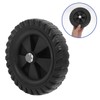 ARTIBETTER 6.2 Inch Rubber Air Compressor Replacement Wheels Quiet Caster