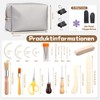 Wankon 49 Pieces Bookbinding Set for Beginners, Bookbinding Tools, Book