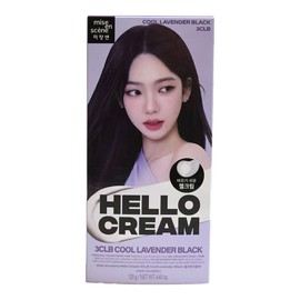 Mise-en-scène New Hello Cream Hair Dye 3CLB Cool Lavender Black / 미쟝센 뉴 헬로크림 염색약 3CLB 쿨라벤더블랙