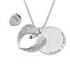 Angel Wing Urn Necklace for Ashes, Heart Cremation Memorial Keepsake