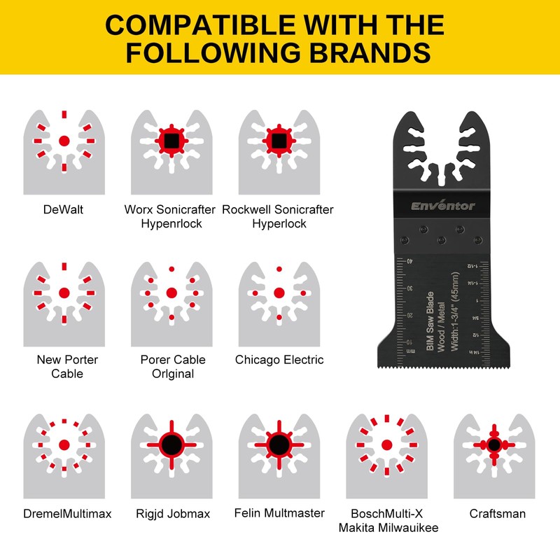 45 Piece Saw Blade Set