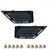 KYYET Driver and Passenger Front Bumper Guards Pads Inserts End