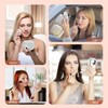 FASCINATE Compact Travel Makeup Mirror with Lights and Magnification, 3.5