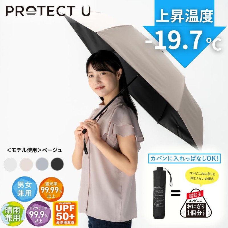 -7.8°F (19.7°C), Protect You, Folding, Parasol, Full Shade, 99.9% UV