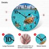 TAHEAT 14 Inch Turtle Underwater Wall Clock, Silent Non Ticking