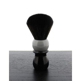 WCS Two-Tone Tall Synthetic Shaving Brush, Grey & Black