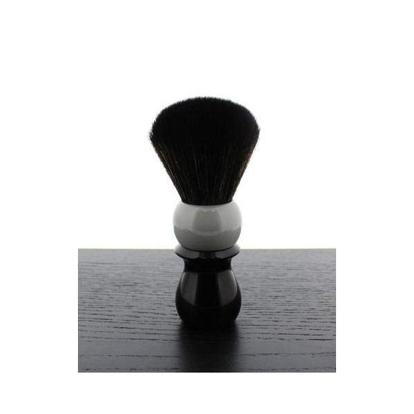 WCS Two-Tone Tall Synthetic Shaving Brush, Grey & Black