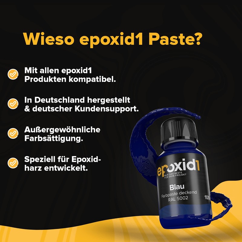 epoxid1® Epoxy Resin Colour Paste, Opaque Epoxy Resin Paint, Paste