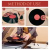 NUSWOR 2pcs Anti-Static Vinyl Record Cleaner & Protector Mat/Mitt -