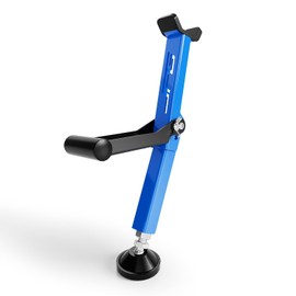 JFG RACING Motorcycle Rear Wheel Lifting Stand, Motorcycle Stand, Portable Front Wheel and Rear Wheel Stand, Paddock Stand, Chainwheel Cleaning Roller Stand, Universal Motorcycle Blue