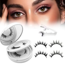 Elara Craft Magnetic Eyelashes,Magnetic Eyelashes with Applicator,2025 New Magnet Lashes Natural Look,Reusable No Glue or Liner Needed Soft Lashes Kit(06+07)