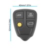 YINETTECH 2PCS 4 Button Car Remote Key Shell Compatible with