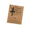 Dance wish bracelet I love dance dance with heart wish