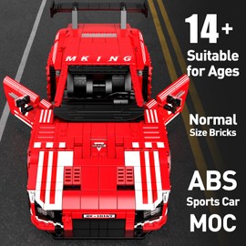 Mould King Classic Sport Car Building Sets, Creative Classic Cars for Boys Age 14, Display Model for Home or Office Décor,10167 Cool Vehicles Model Toys Birthday Gifts for Adults & Kids,1717 PCS