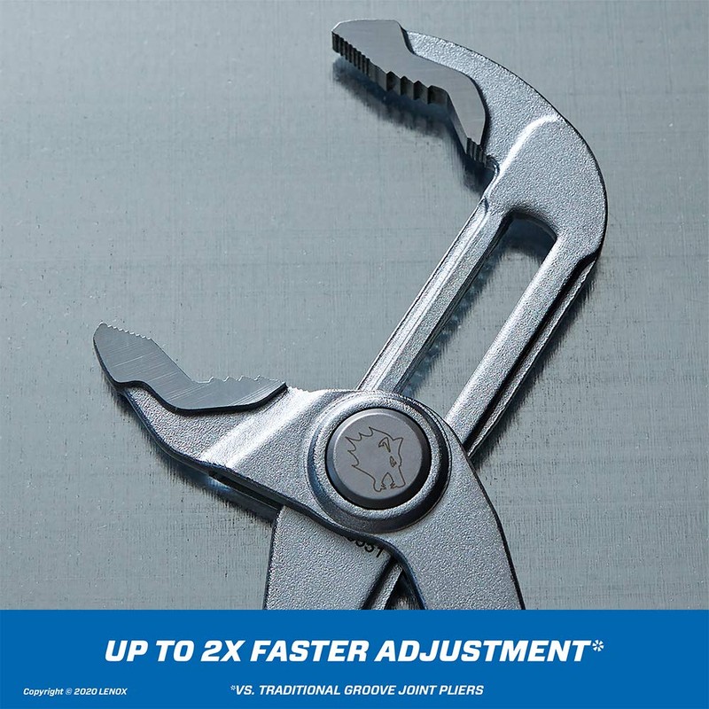 LENOX TOOLS LXHT90550 Quick-Adjust 8" V-Jaw Plier