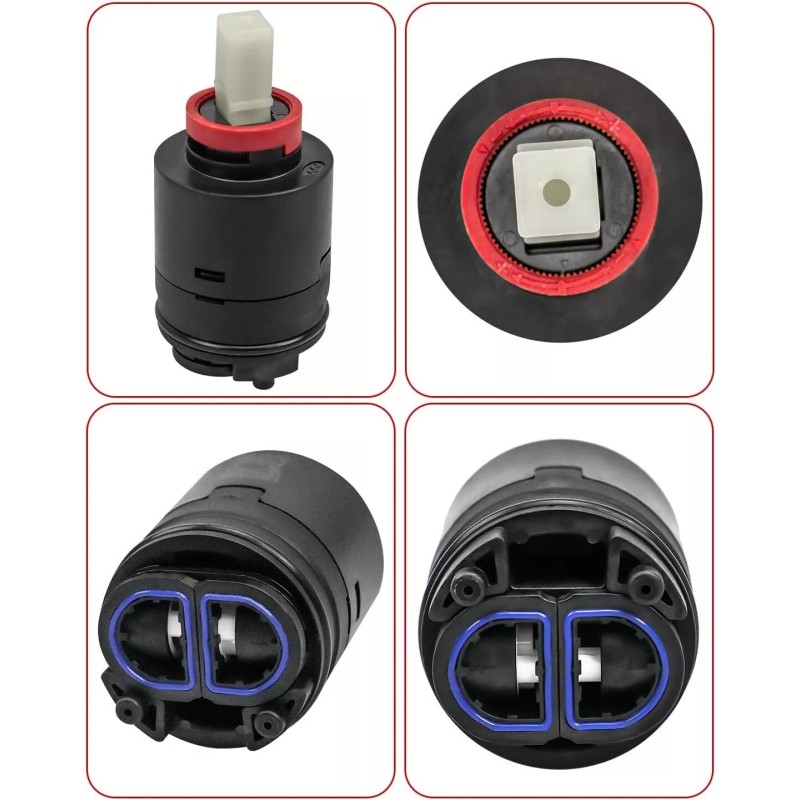 T & T Hardware N40HKC, 40PHF-2 Replacement, 40MM Shower Cartridge,