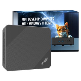iProda Mini PC with Intel Alder Lake N97 CPU (up to 3.6GHz), Mini Desktop Computer PC Windows 11 Home Mini Computer with 16GB DDR4 512GB SSD 4K Dual Display Micro PC Bluetooth5.2/WiFi6/USB3.2