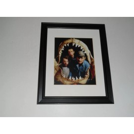 Framed Jaws 1975 Promo Print Brody, Hooper and Quint in Great White Jaws 14"x17"