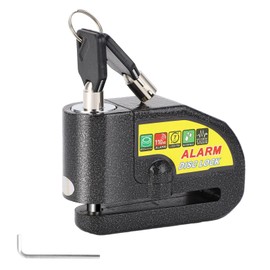 WODHMIEY Candado Moto Disco con Alarma, Candado Motocicleta Bloqueo Antirrobo, Resistente al Agua y a Prueba de Cortes, con Sensor de Movimiento y Alarma de 110 dB