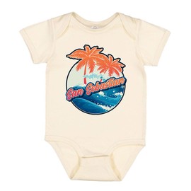 Tropical San Sebastian Baby Infant One Piece Bodysuit 12 Months Natural
