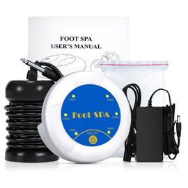 LeCaung Ionic Foot Bath Detox Machine, Portable Ionic Detox Foot Bath Spa Machine Ion Cleanse Controller for Home Travel Holiday