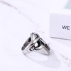 JewelryWe MF Doom Ring for Men, Stainless Steel Metal Face