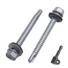 SKIR'CO Pack of 50 Galvanised Roofing Screws 6.3 x 60
