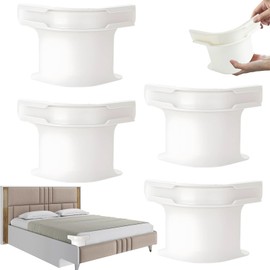 4PCS Bed Sheet Holders Straps - Lock Sheet Holders for Corners Keep Sheets Firm & Tight - Removable Heavy Duty Bed Sheet Holder Corner Fitted Sheet Straps Fit All Mattress Size (White)