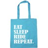 Hippowarehouse Eat Sleep Ride Repeat Horse Riding Tote Shopping Gym