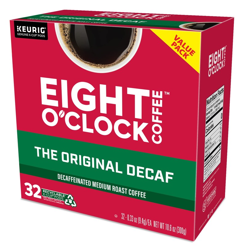 Eight O'Clock Coffee The Original Decaf, Single-Serve Keurig K-Cup Pods,