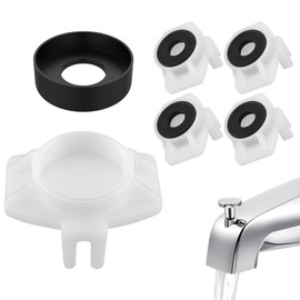 Aifeier ET 5 Sets 101237 Cup Seal and Diverter Gate, Tub Spout Diverter Repair Kit Replacement Parts, Compatible with Mo-en 3800 Tub Spout for Plumbing Fixture or Faucet