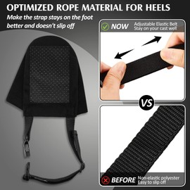 Geyoga 2 Pack Cast Socks Toe Cover for Leg, Ankle or Foot Cast, Non Slip Cover for Casted Foot Protector Closed Broken Toe Keep Warm, Black, Large