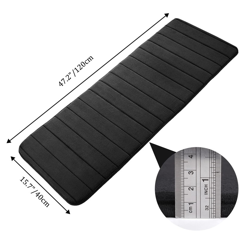 sourcing map Memory Foam Bath Mat, Soft Bathroom Floor Mats,