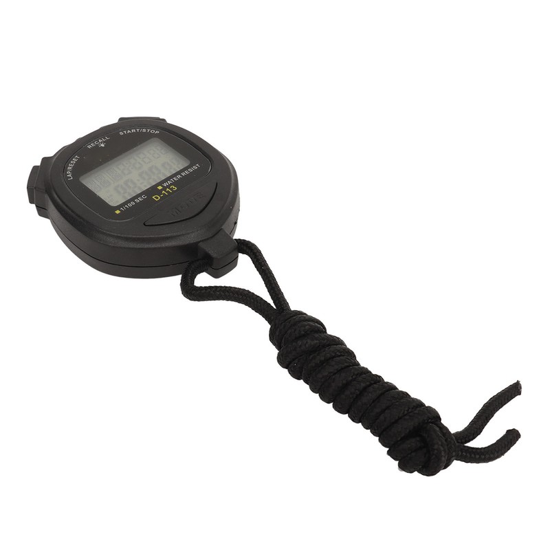 Digital Stopwatch 60 Lap Memory Split Sport Timer Waterproof with