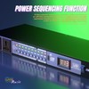 10 Outlet Power Conditioner, 3000W 1U Rack Mount Power Sequencer