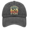 Easily Distracted by Plants Sun hat Cool Cap for Son