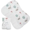Ali+Oli 2-pk Muslin Burp Cloths for Baby Boys and Girls