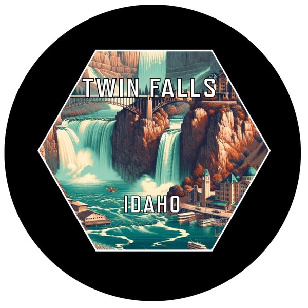 Twin Falls Idaho Travel Destination Travel Destination Souvenir Coaster Paper