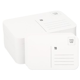 PATIKIL 150 Pcs 100% Cotton Watercolor Postcards 4x6 Inch Water Coloring Paint Paper Cards Rounded Corner for Mailing Art Painting Watercolor Drawing Artist, 140lb/300 GSM