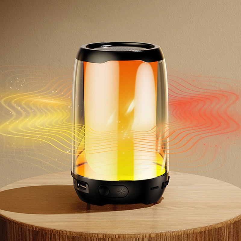 Portable Bluetooth Speaker with Night Light Multifunction LED Dazzling Night
