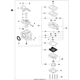 ECHO NEW ! ECHO A021005650 CARBURETOR FITS PB-5810 BLOWER MODEL