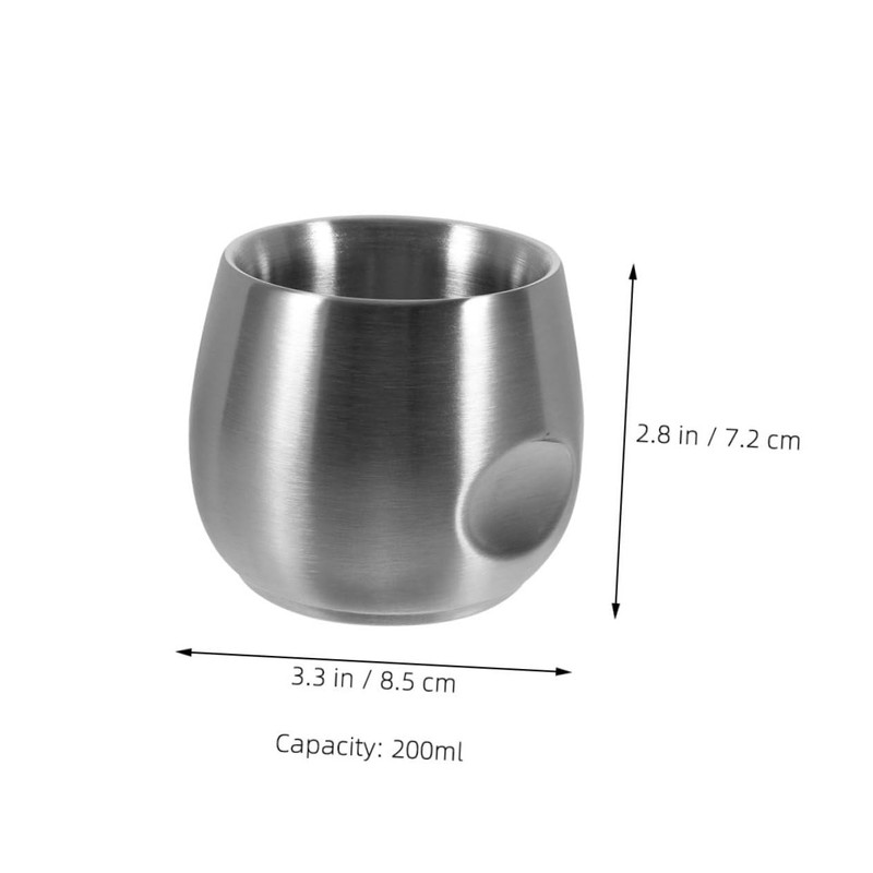 VICASKY Men Double Wall Shaving Bowl Slip Shaving Soap Cup