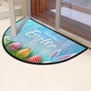 cfpolar Easter Half Round Door Mat - Rabbit Ear Semicircle