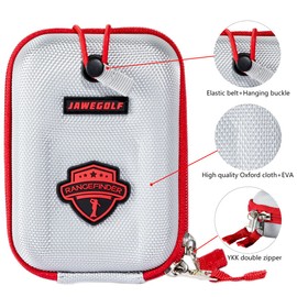 JAWEGOLF Carrying Cases Golf Rangefinder Case Bag Compatible with Bushnell Callaway Or Other Laser Rangerfinder (Silver-Magnetic)