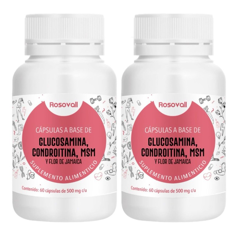 Glucosamina Duo Pack, 60 Cápsulas por Frasco (120 Cápsulas)