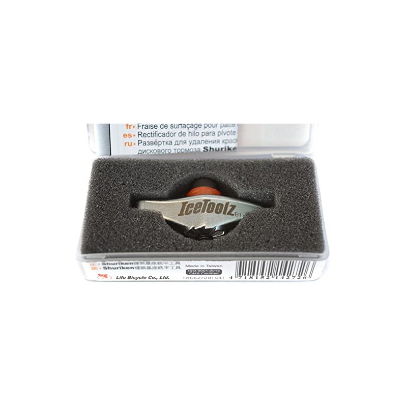 IceToolz E272 Disc Mount Facing Tool Unisex-Adult, Silver, Uni